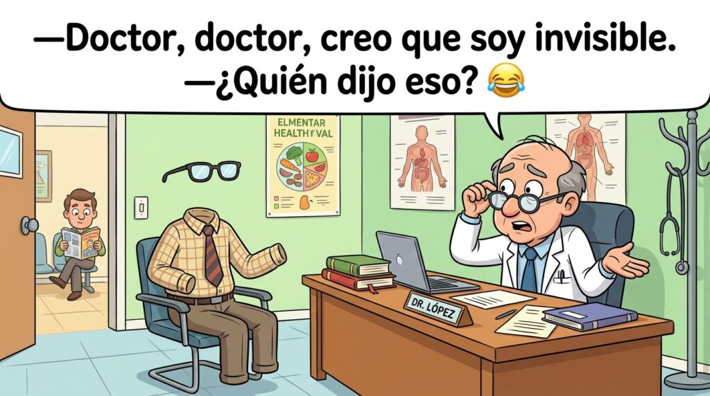 Doctor_talking_to_invisible_patient_20261003190132-1024x572 El paciente transparente: Crónica de una consulta en el vacío